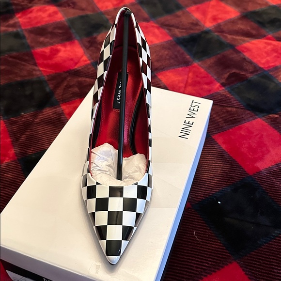 Nine West Checkered Heels - Picture 2 of 4